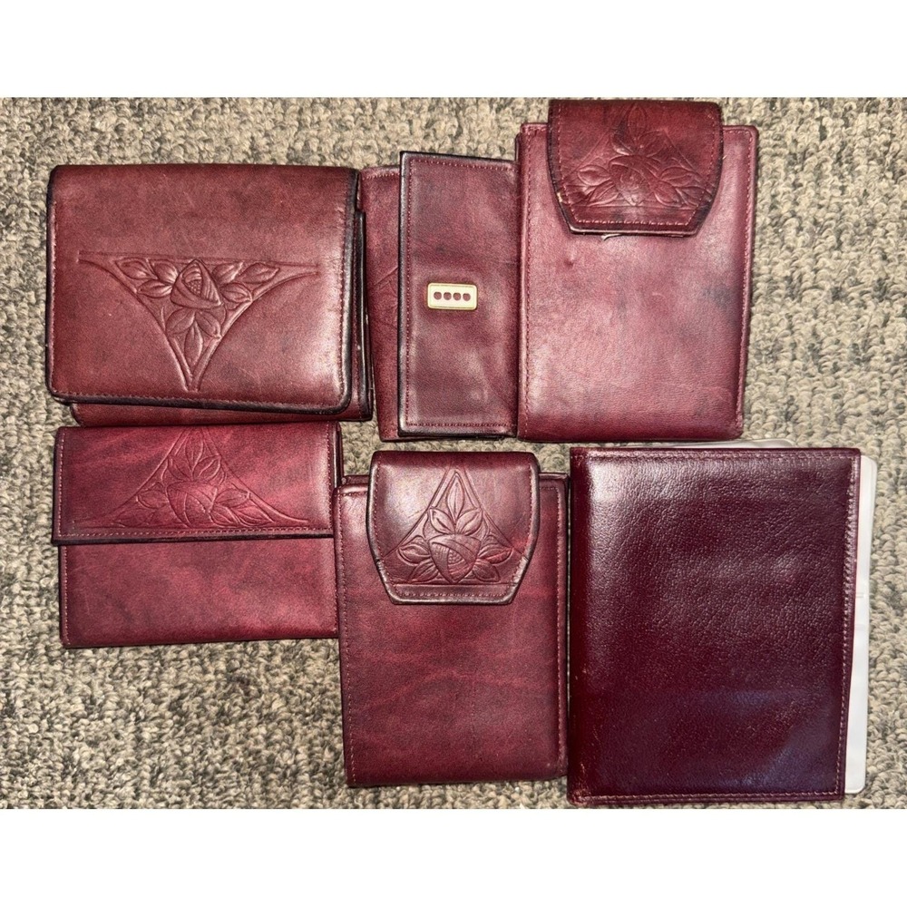 Rolf's Vintage Leather Women's Wallet, Card Holder Key Case Picture Case Read